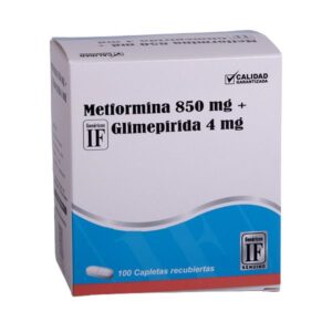 METFORMINA 850 Mg GLIMEPIRIDA 4 Mg IF Ibero Farmacos