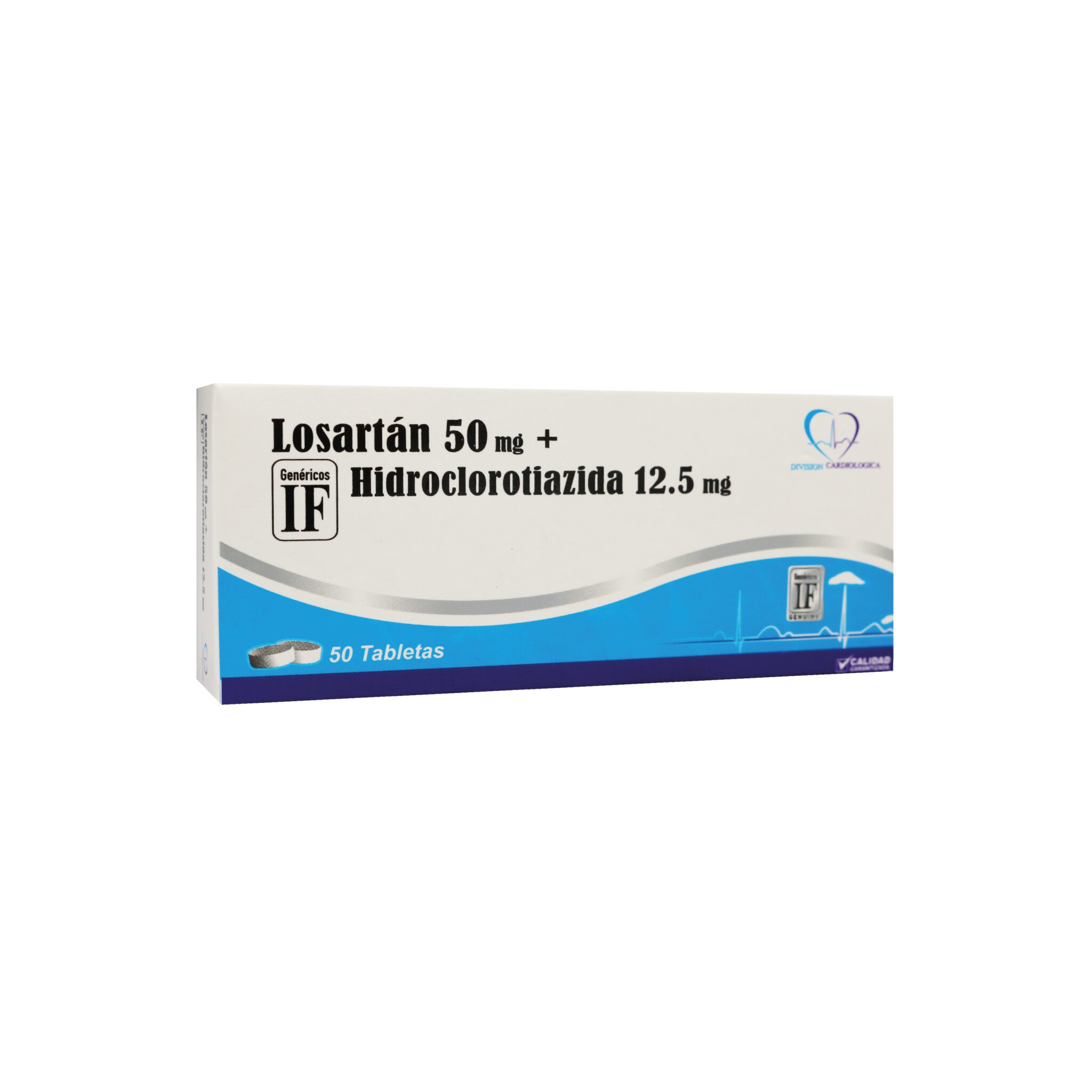 LOSARTAN 50 mg HIDROCLOROTIAZIDA 12 5 mg IF Ibero Fármacos