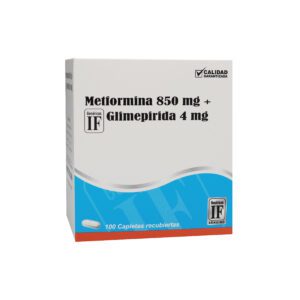 METFORMINA 850 mg + GLIMEPIRIDA 4 mg IF