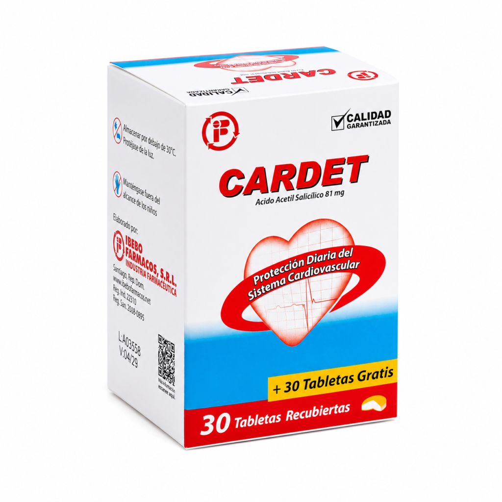 Cardet CARDET (30 TABLETAS) - Ibero Farmacos